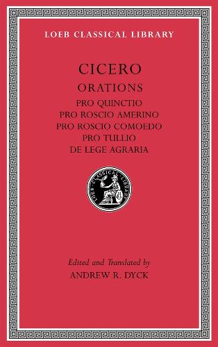 Pro Quinctio. Pro Roscio Amerino. Pro Roscio Comoedo. Pro Tullio. De Lege Agraria