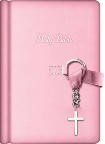 NKJV, Simply Charming Bible, Hardcover, Pink