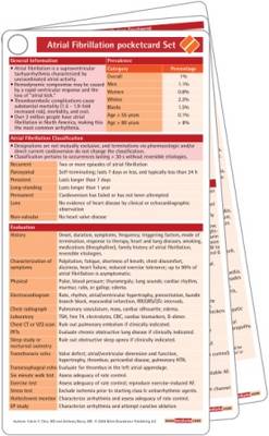 Artial Fibrillation Pocketcard Set