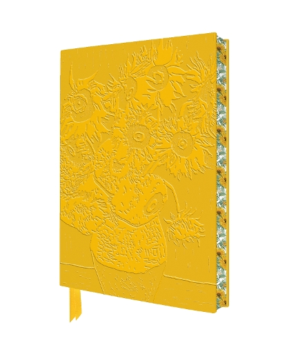 Embossed Sunflowers Yellow Journal by Flame Tree Studio