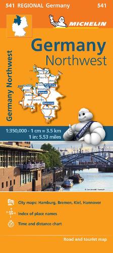 Germany Northwest - Michelin Regional Map 541