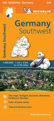 Germany Southwest - Michelin Regional Map 545