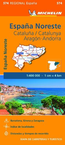 Aragon Cataluna - Michelin Regional Map 574