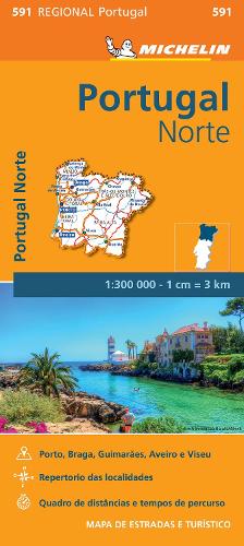 Portugal Norte - Michelin Regional Map 591