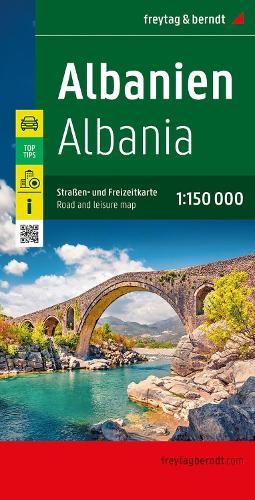 Albania Road and Leisure Map 1:150k