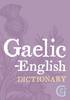 Gaelic - English Dictionary