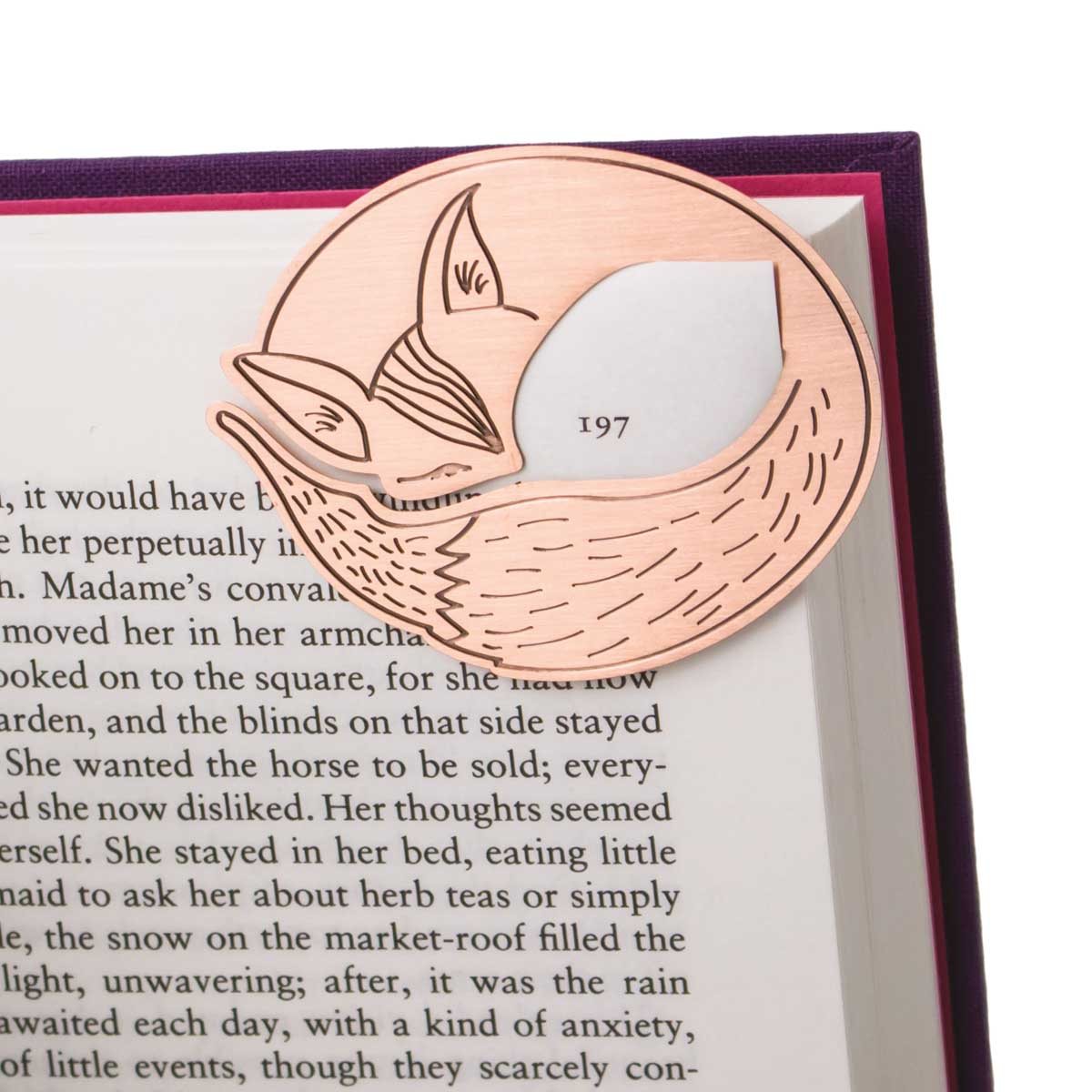 Curled Up Corners Bookmark - Furled Fox