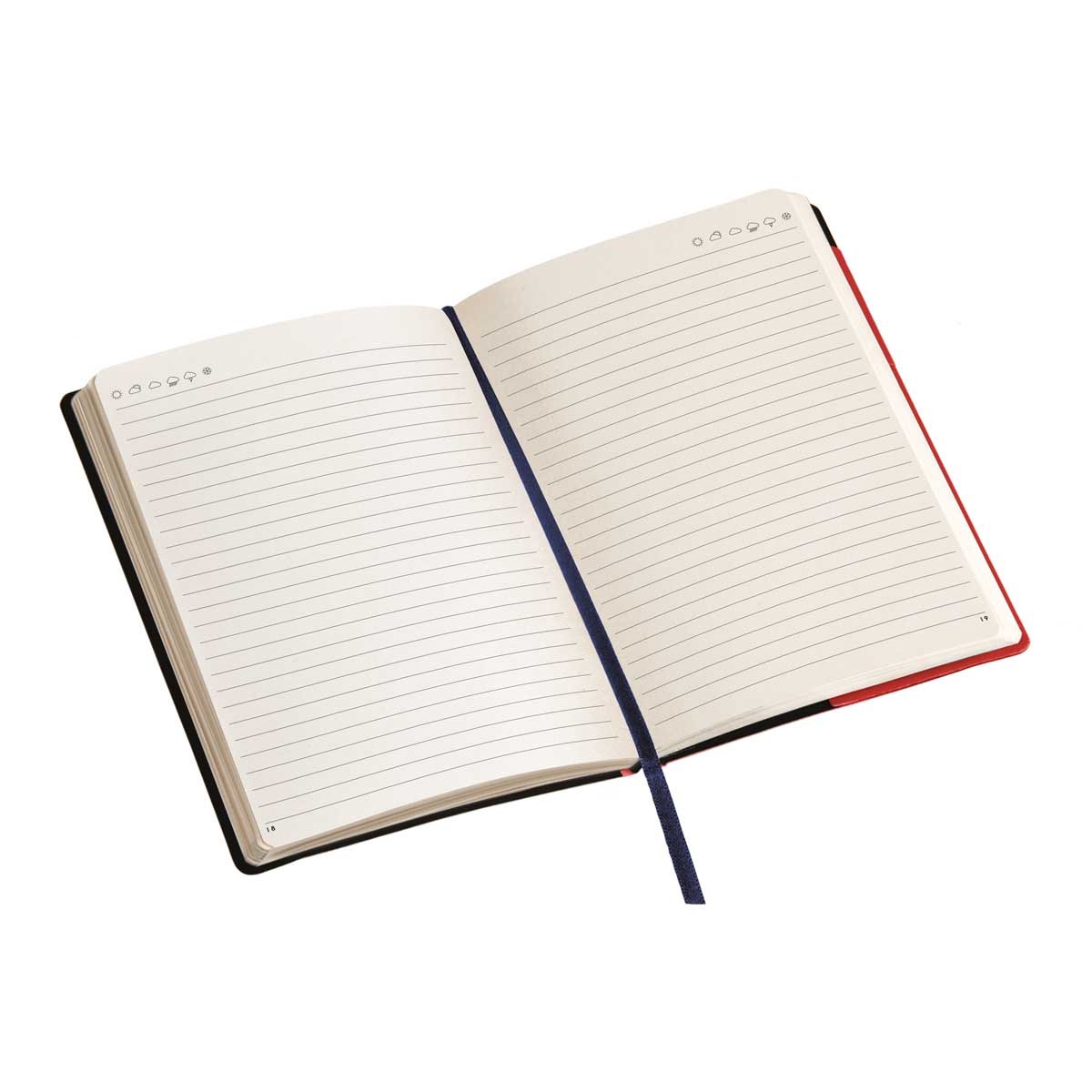 Black Large Lined Notebook