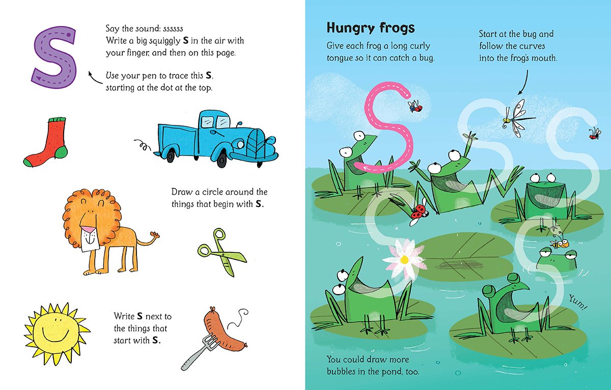 Wipe-clean Phonics book 1