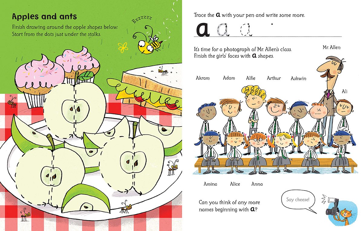 Wipe-clean Phonics book 1