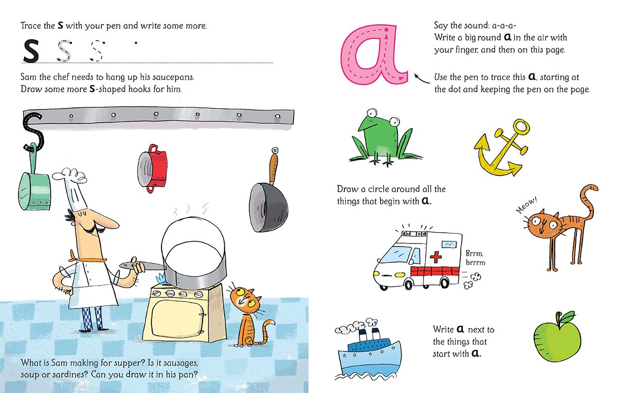 Wipe-clean Phonics book 1