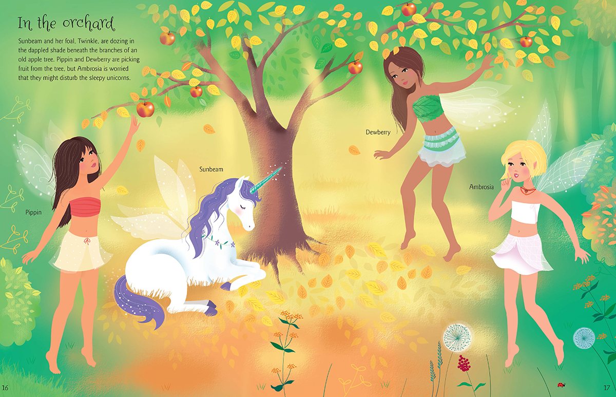 Sticker Dolly Dressing Unicorns