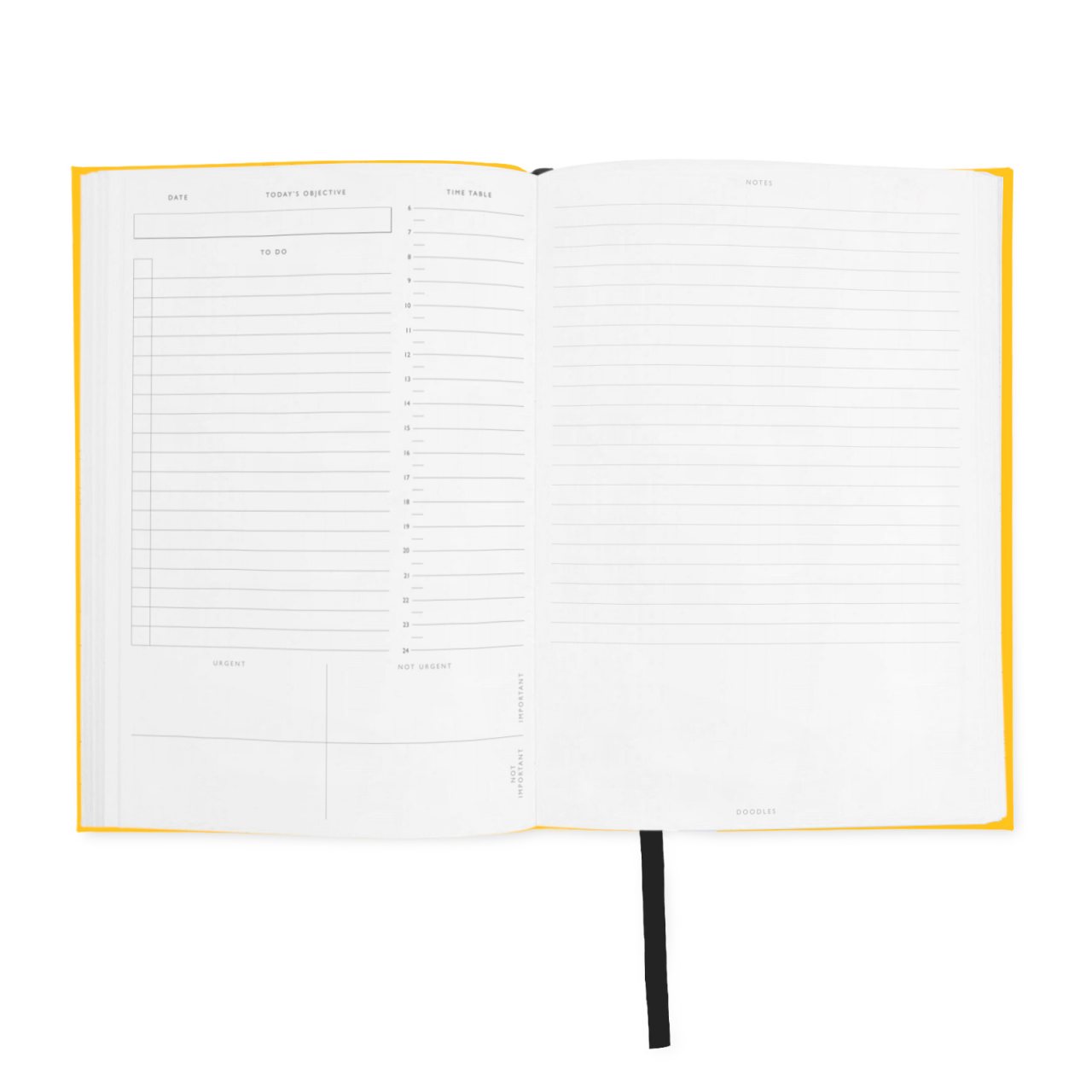 Neon Amber Undated Daily Planner