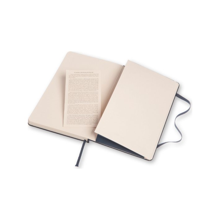 Sapphire Blue Ruled Hard  Notebook Large