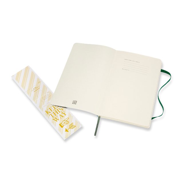 Myrtle Green Large Ruled Softcover Notebook