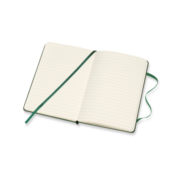 Myrtle Green Pocket Ruled Hardcover Notebook