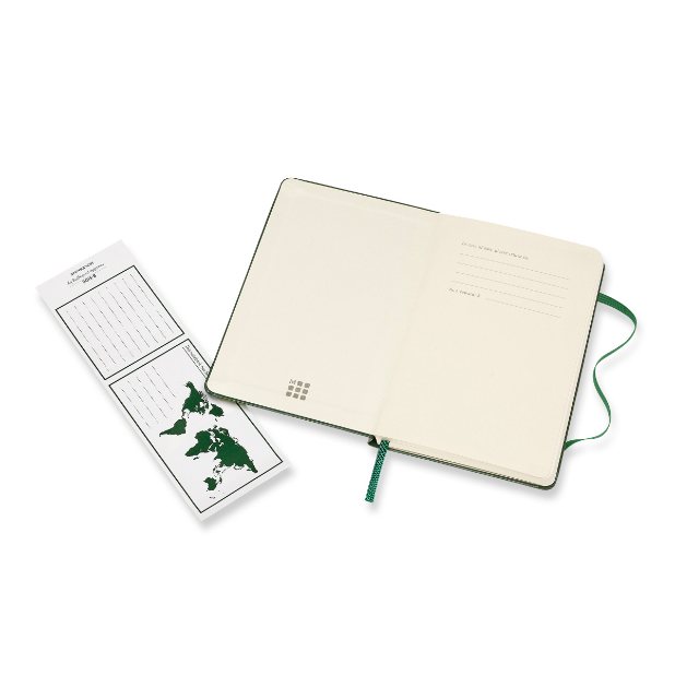 Myrtle Green Pocket Ruled Hardcover Notebook