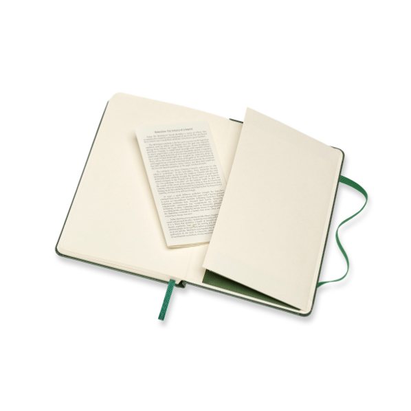 Myrtle Green Pocket Ruled Hardcover Notebook