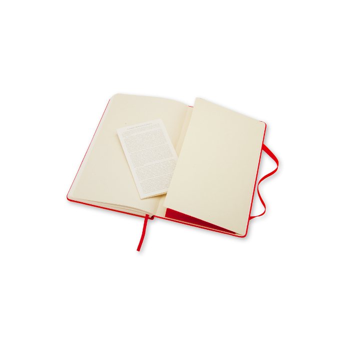 Moleskine Pocket Plain Hardcover Notebook Red