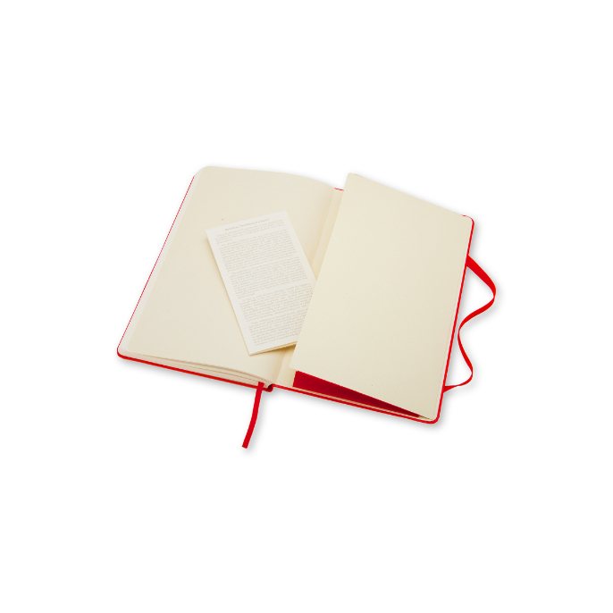Moleskine Large Plain Hardcover Notebook Red