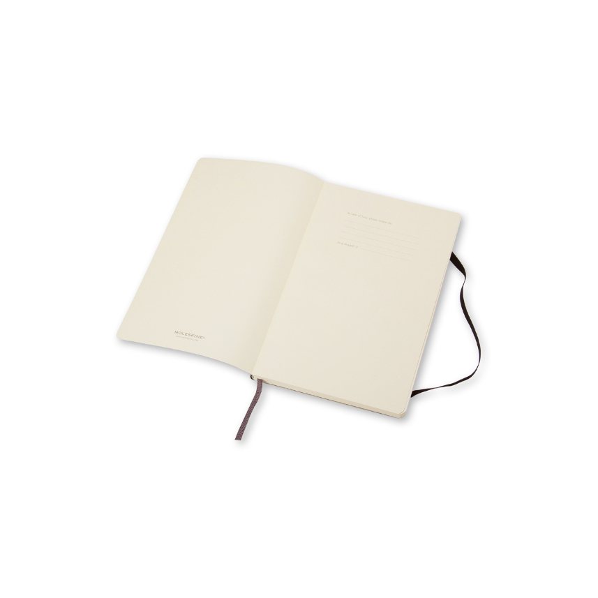 Moleskine Soft Large Plain Notebook Black