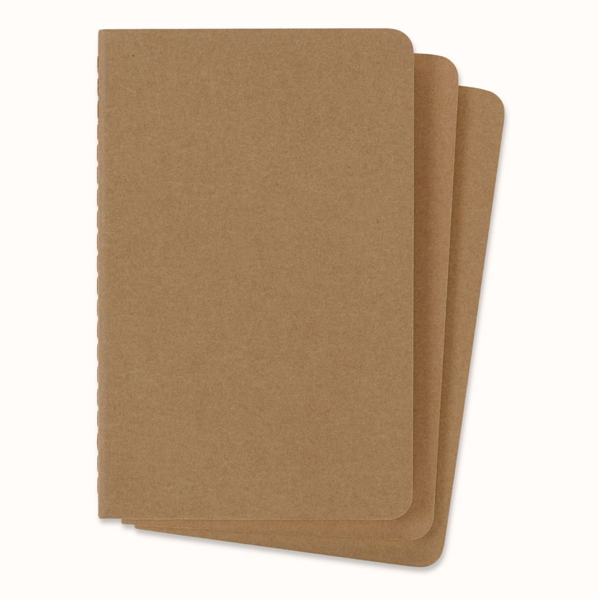 Cahier Journal Plain Pocket Brown