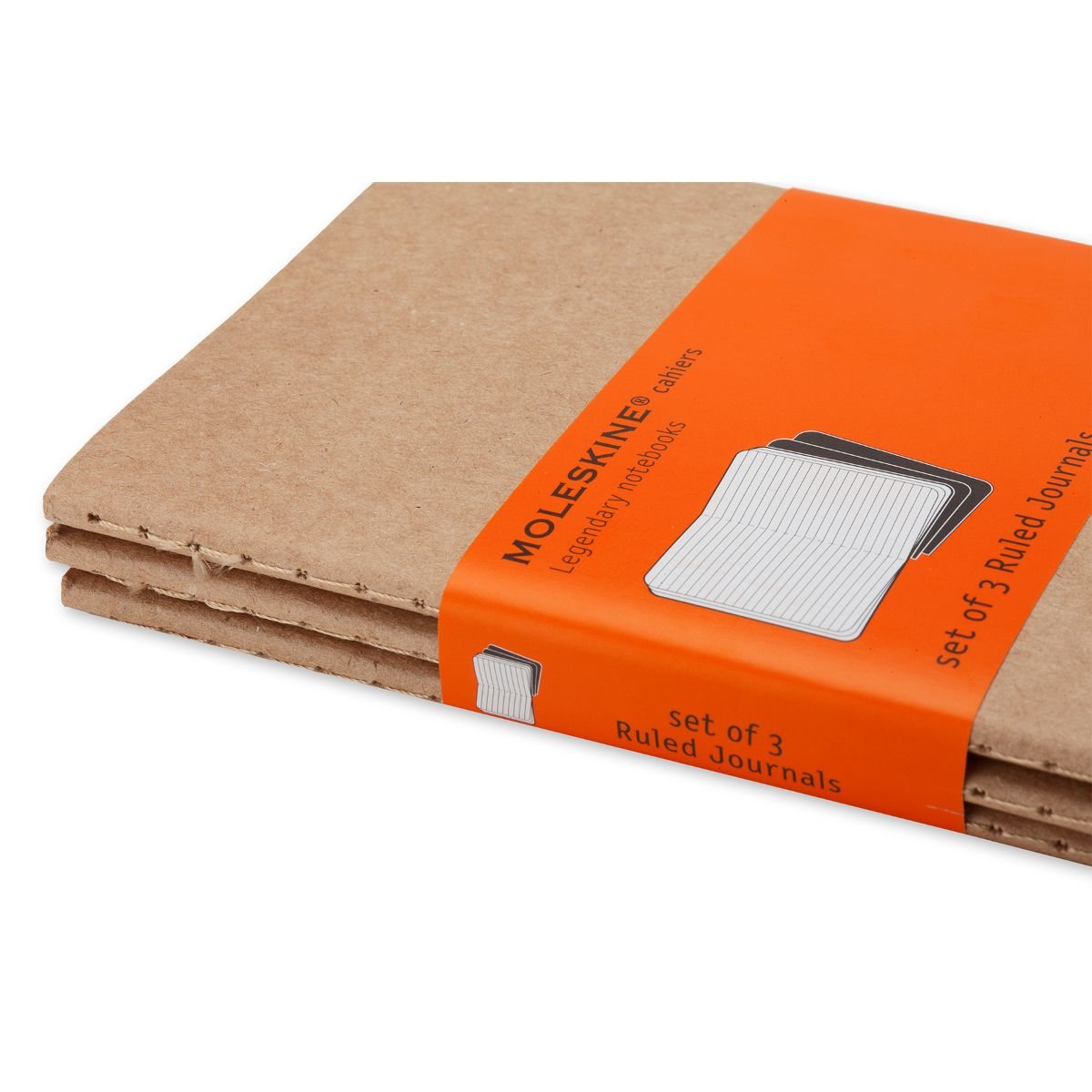 Cahier Journal Ruled Pocket Brown