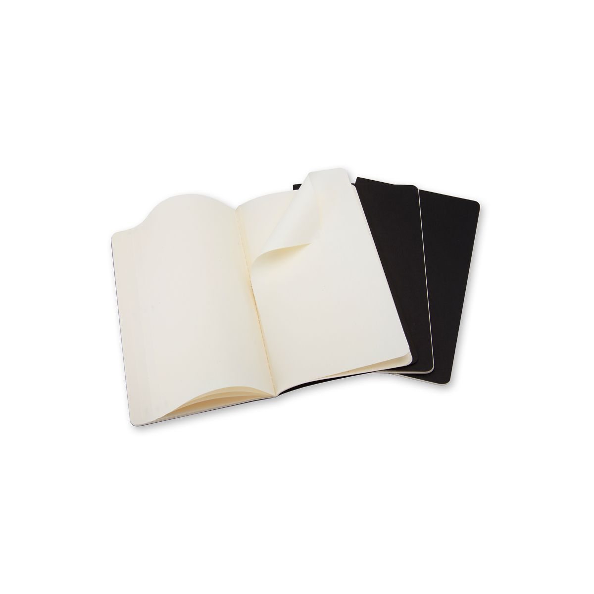 Cahier Journal Plain Pocket Black