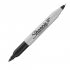 Sharpie Twin Pk Fine & Ultra Fine, Blk