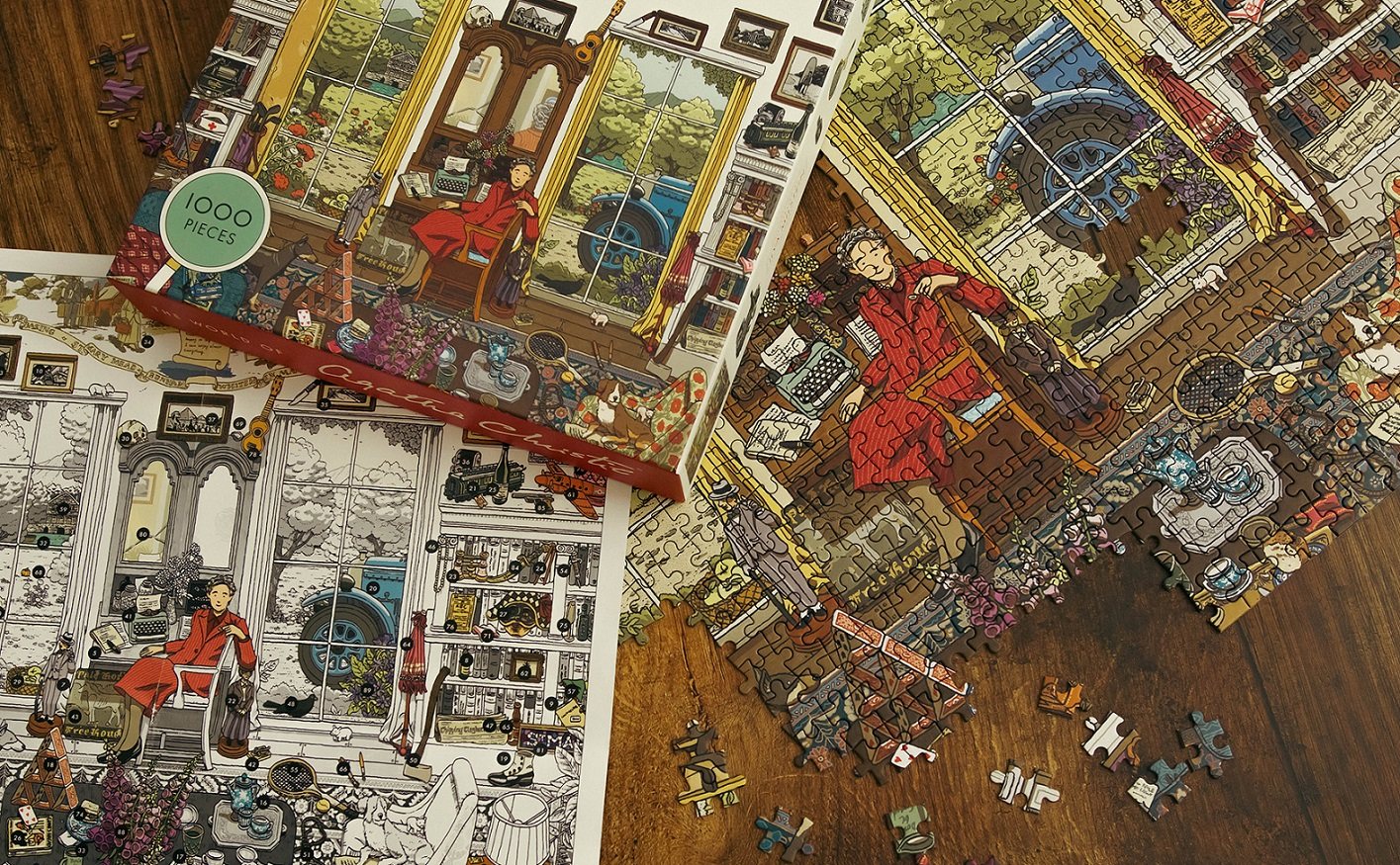 The World of Agatha Christie 1000 Piece Jigsaw