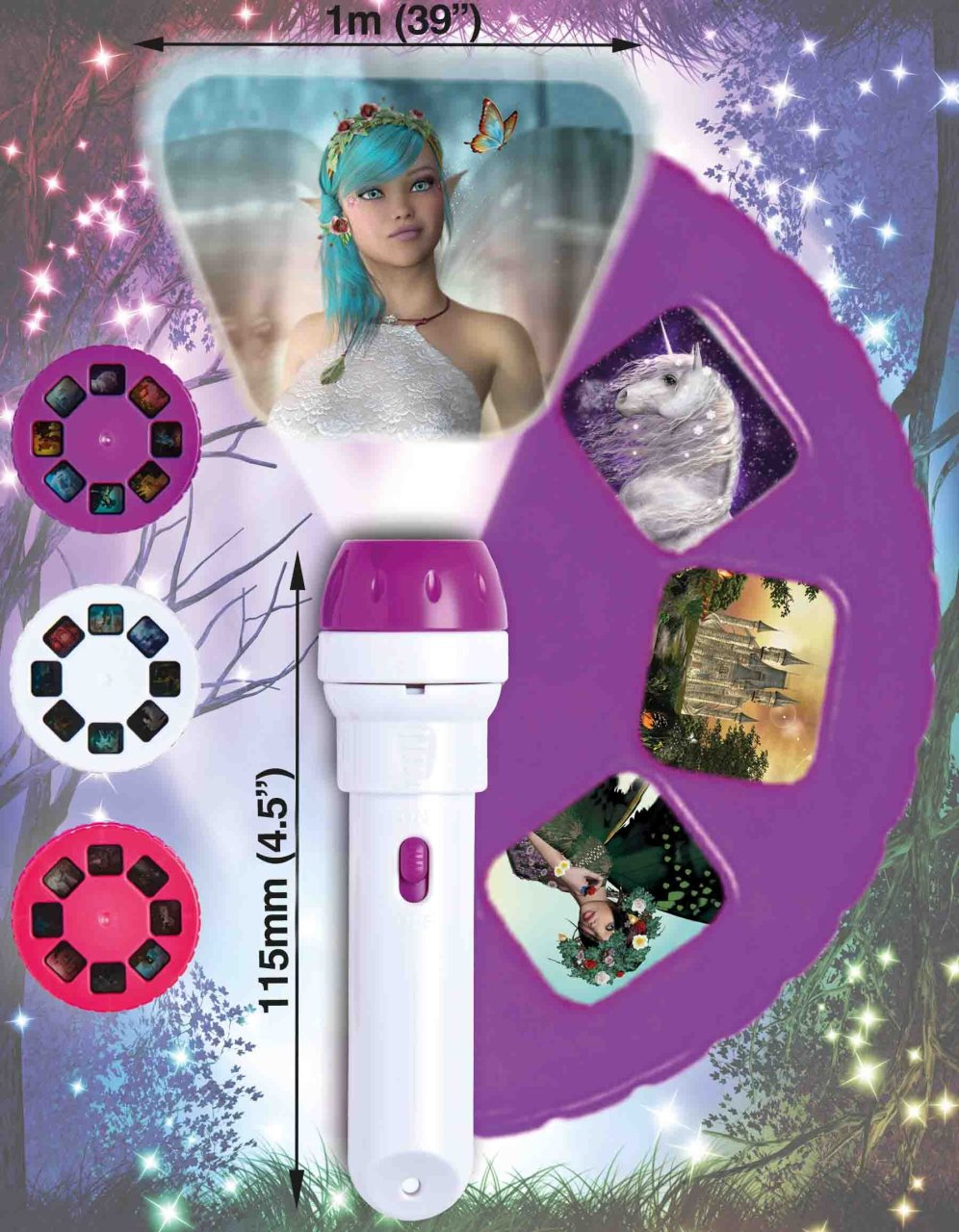 Fairy & Unicorn Torch And Projector 