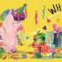 Oscar the Hungry Unicorn Eats Cake