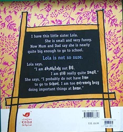 Charlie and Lola: I Am Too Absolutely Small For School