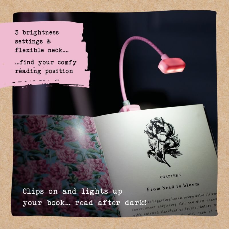 Book Lover's reading Light - Floral