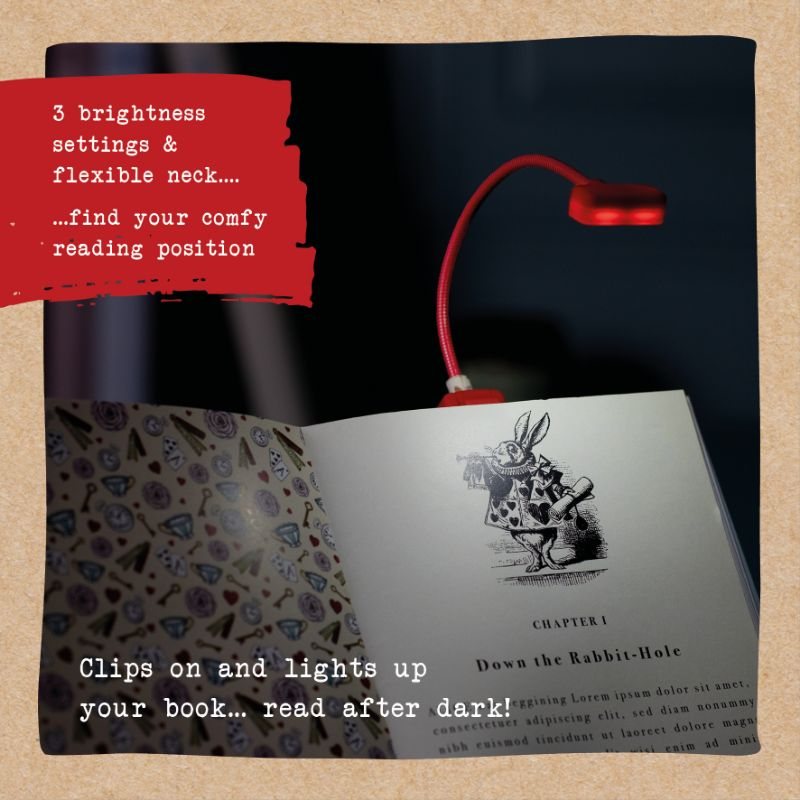 Book Lover's Reading Light - Alice