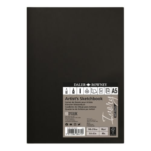 Daler Rowney A5 Ivory Soft Touch Softbound Pad