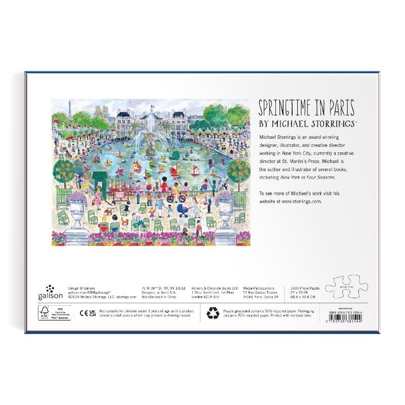 Michael Storrings Springtime In Paris 1000 Piece Jigsaw Puzzle