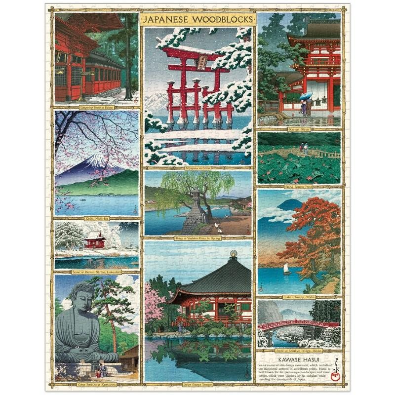Japanese Woodblocks 1000 Piece Jigsaw Puzzle