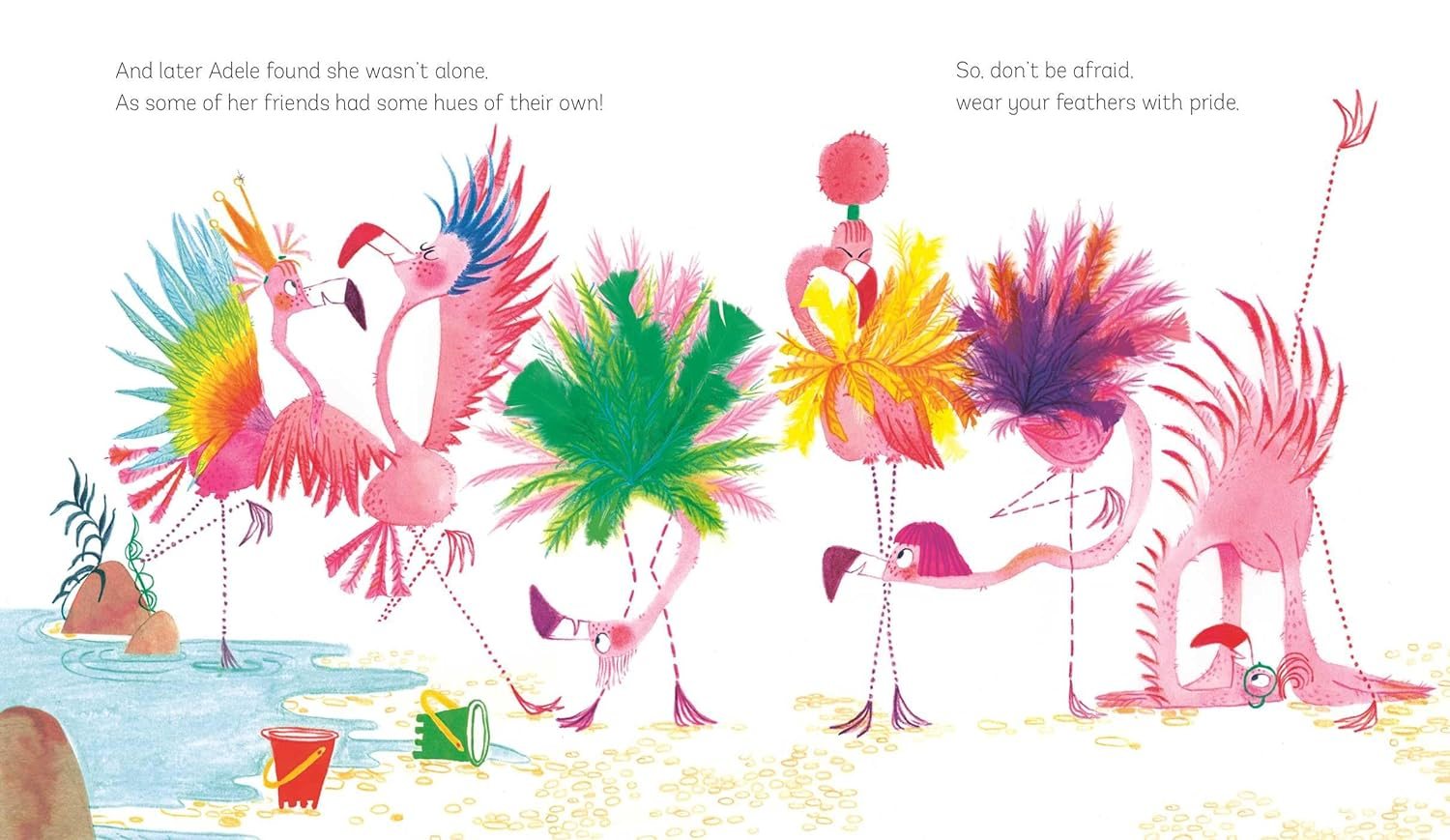 Rainbow Flamingo