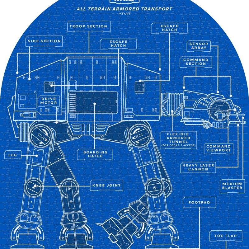 Star Wars At-At 1000 Piece Jigsaw Puzzle Tube