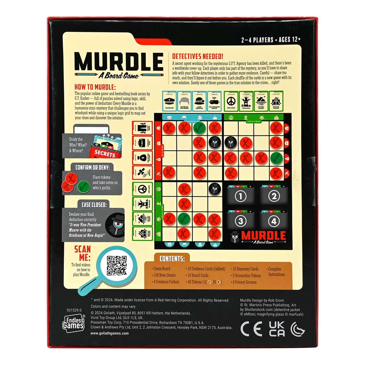 Murdle Board Game