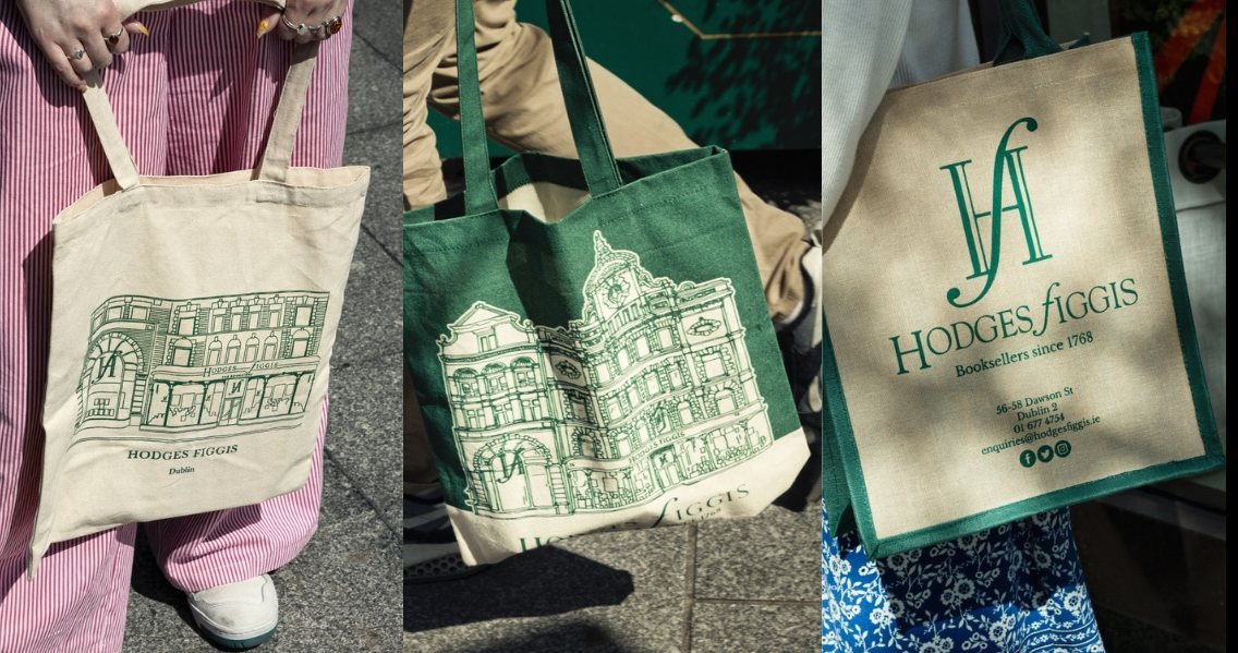 Hodges Figgis cloth bags