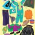 Sticker Dolly Dressing Halloween Party