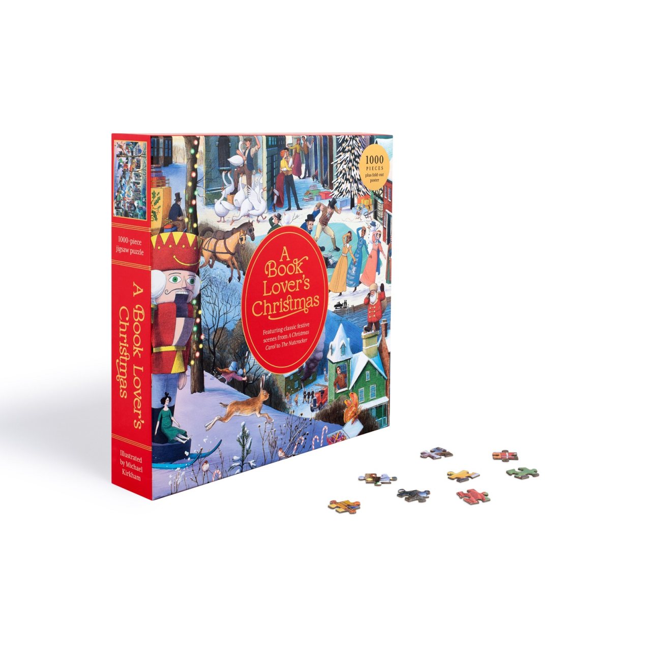 A Book Lover's Christmas 1000 Piece Jigsaw Puzzle