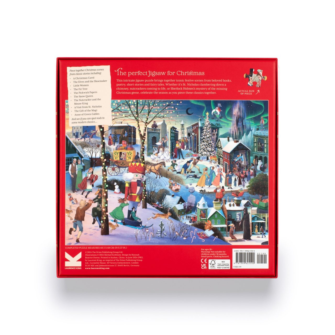 A Book Lover's Christmas 1000 Piece Jigsaw Puzzle