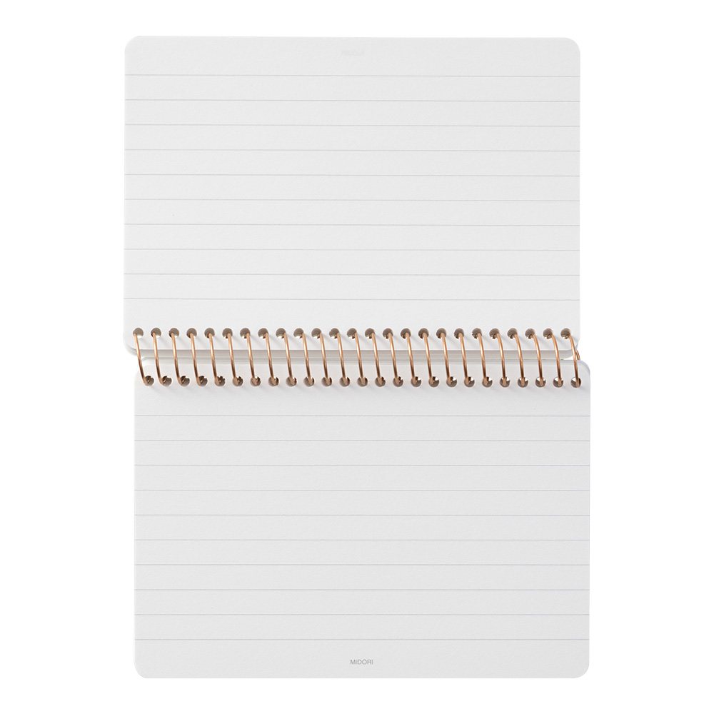 Midori Ring Memo Notebook Basic White
