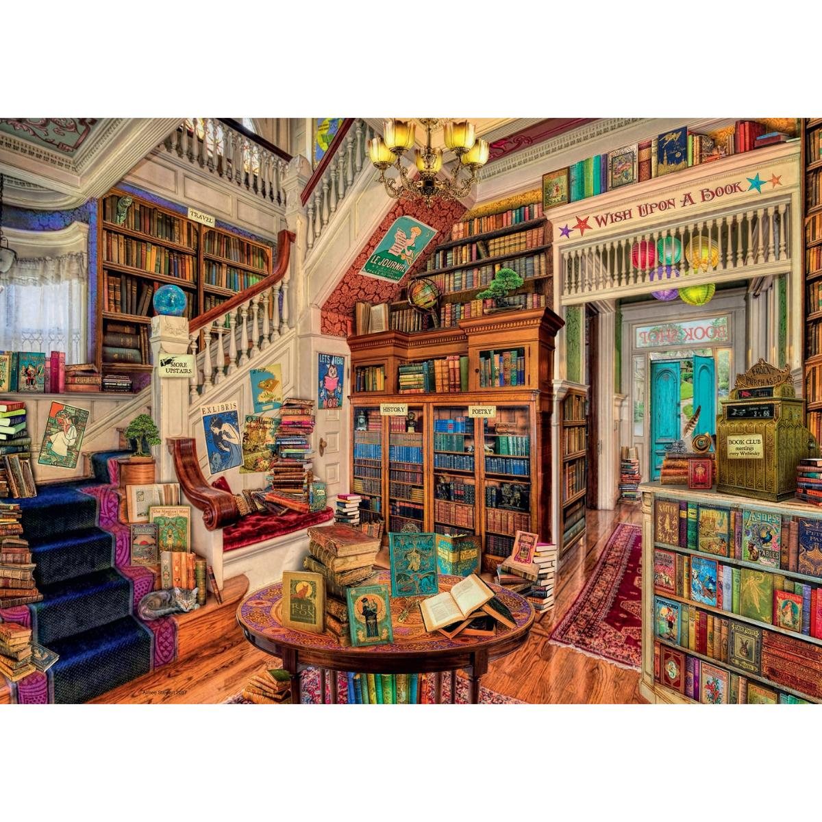 The Fantasy Bookshop 1000 Piece Jigsaw Puzzle