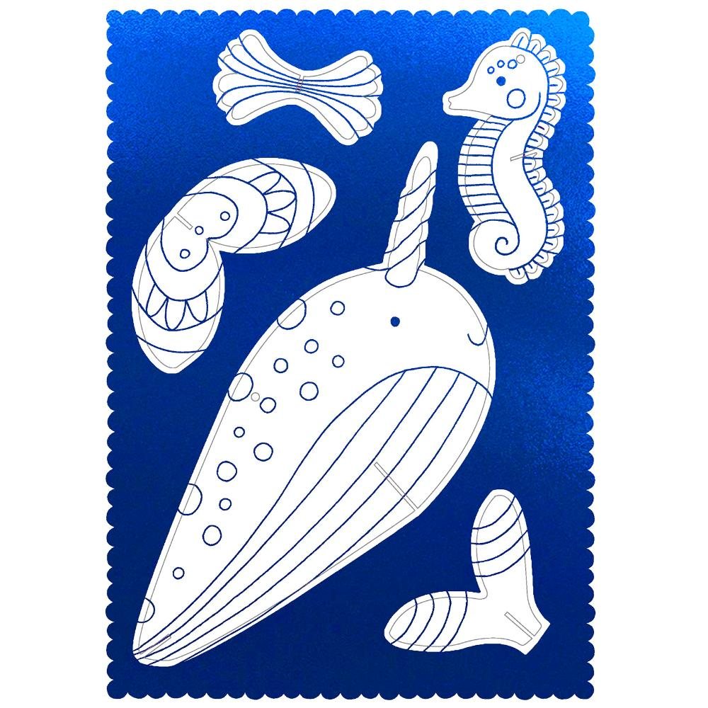 Press Out And Decorate Narwhals & Mermaids