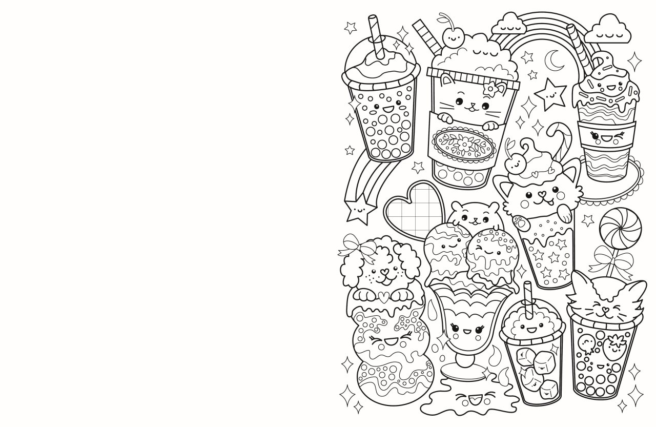 Cafe Cuties: Colouring Book