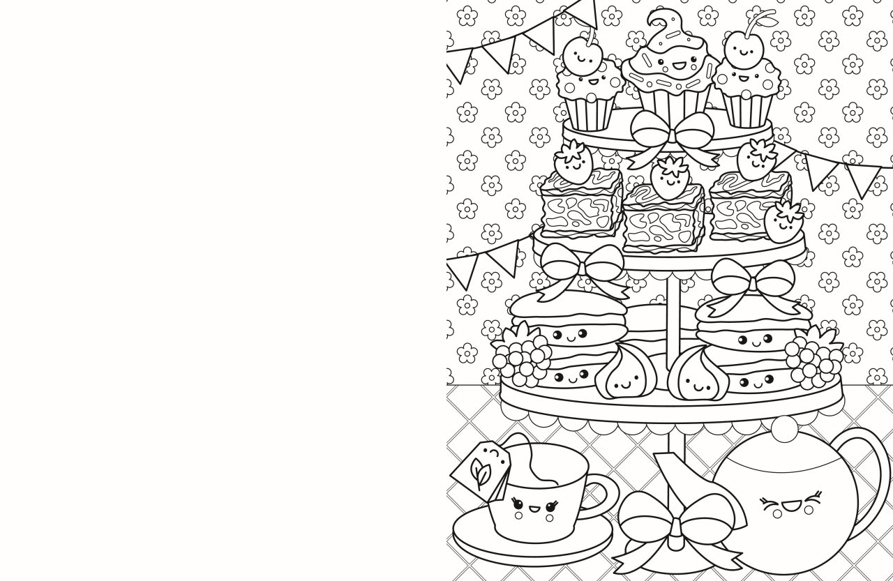 Cafe Cuties: Colouring Book